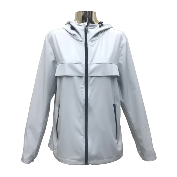 Жіноча легка одношарова куртка білого кольору